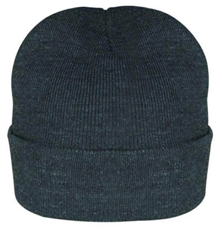 1 Dozen Cuffed Long Folded 12inch Beanie Beanies Warm Knitted Winter Hats Skiing Unisex Wholesale Bulk