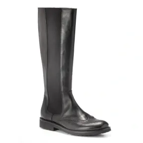 5184 - Black Soft Leather Boots for Girl by Galluci