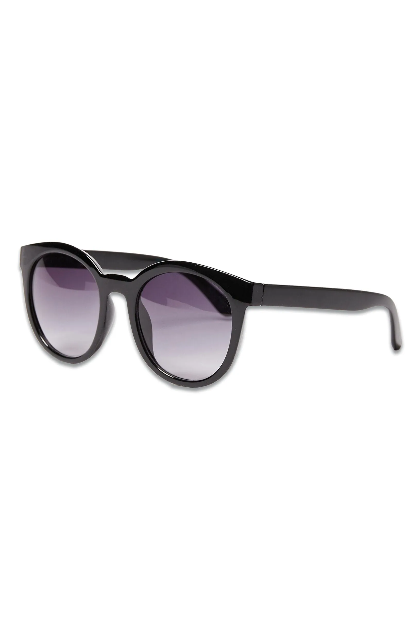 Black Preppy Round Sunglasses