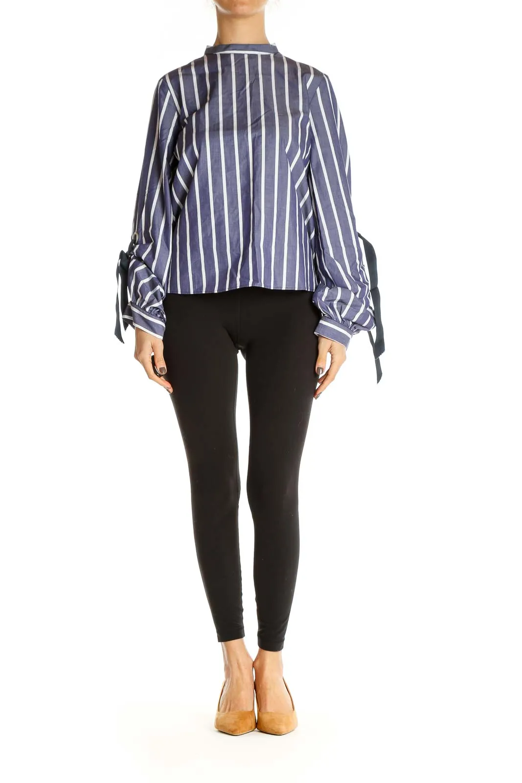 Blue Striped Chic Blouse