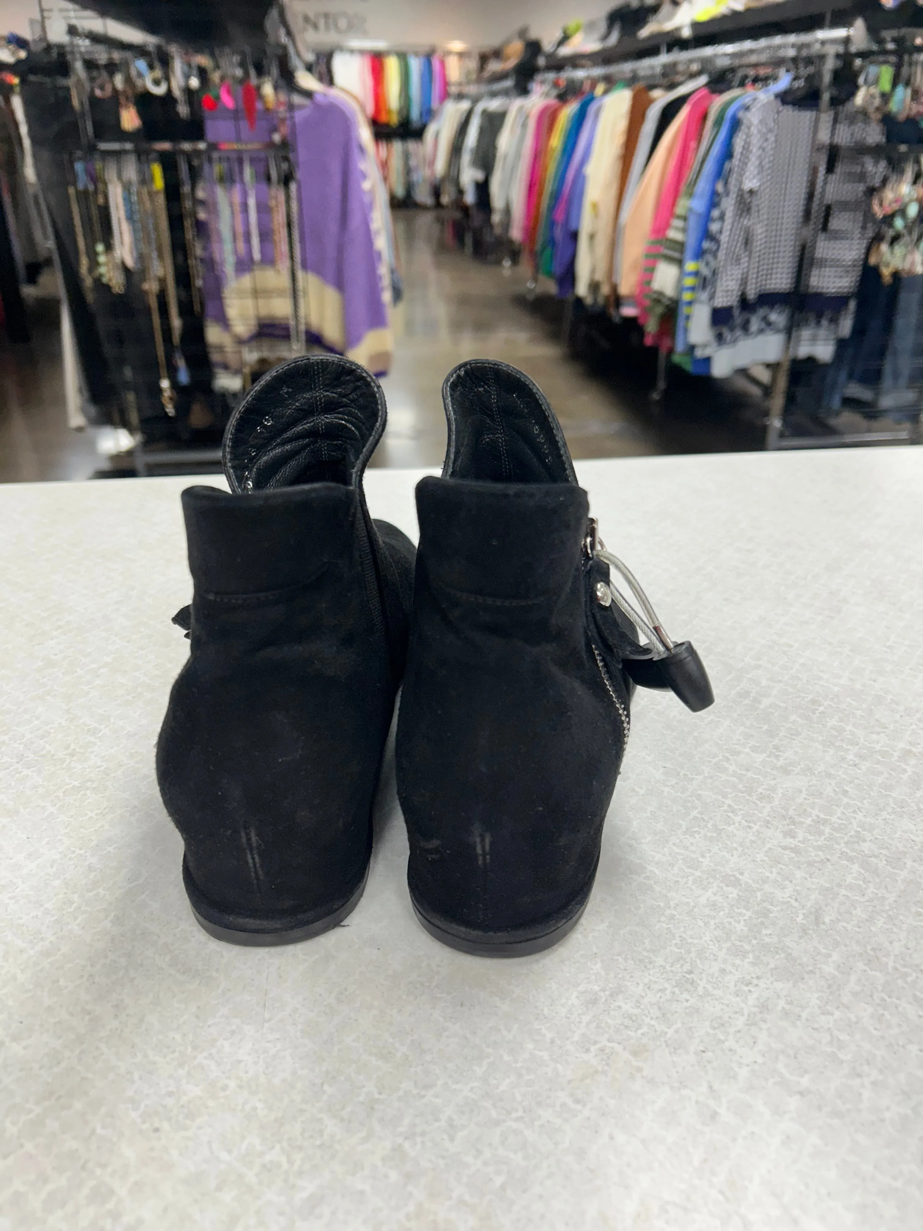 Boots Designer By Stuart Weitzman In Black, Size:10