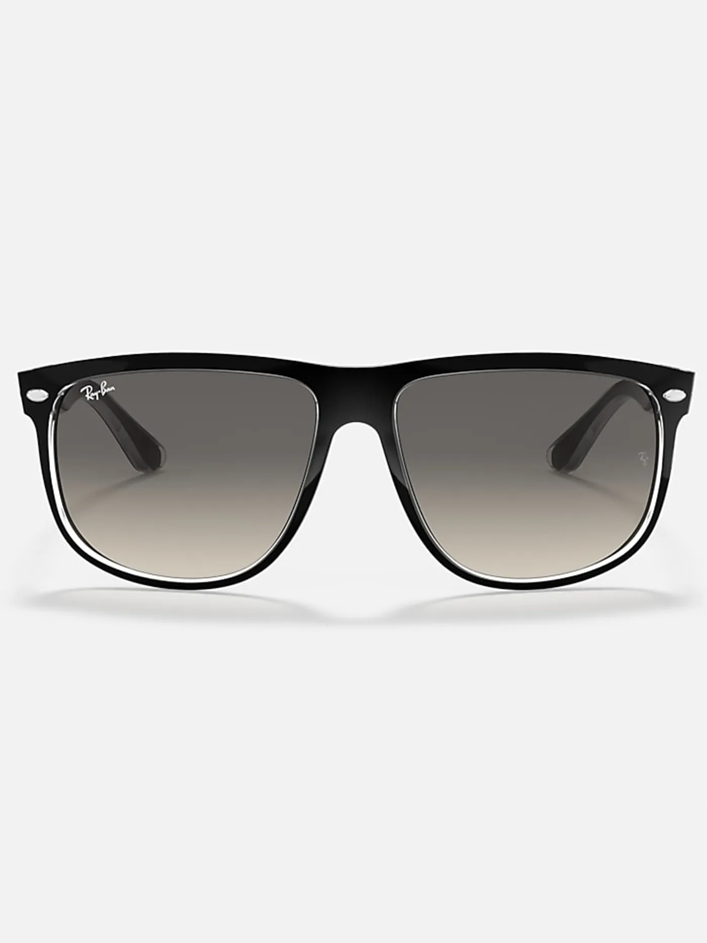 Boyfriend Black On Transparent/Grey Gradient Sunglasses