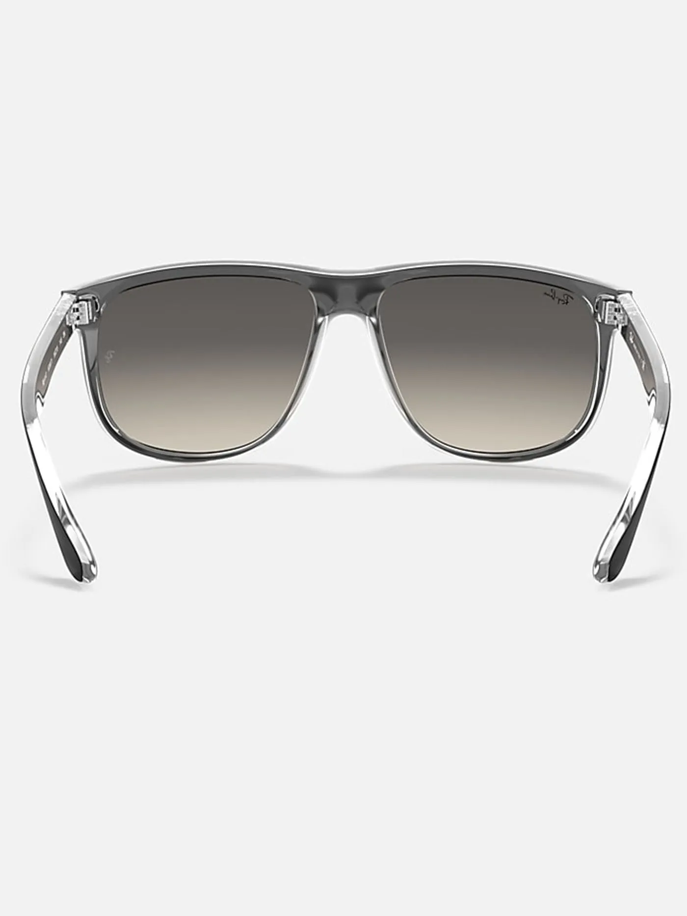 Boyfriend Black On Transparent/Grey Gradient Sunglasses