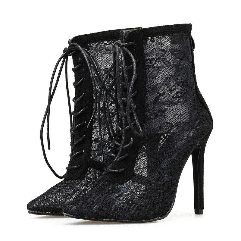 Canna  Sexy Lace Ankle Boots