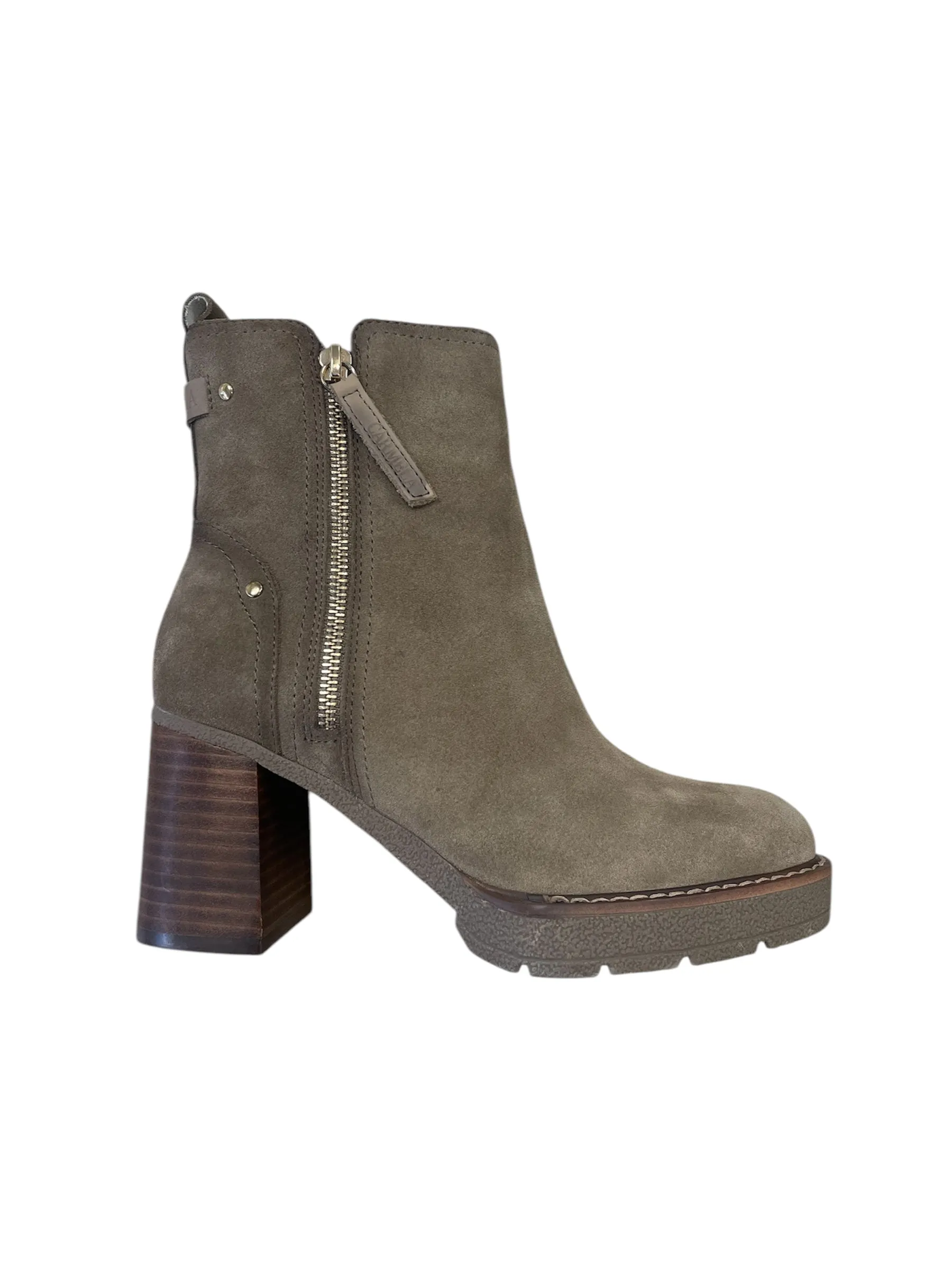 Carmela beige suede ankle boot