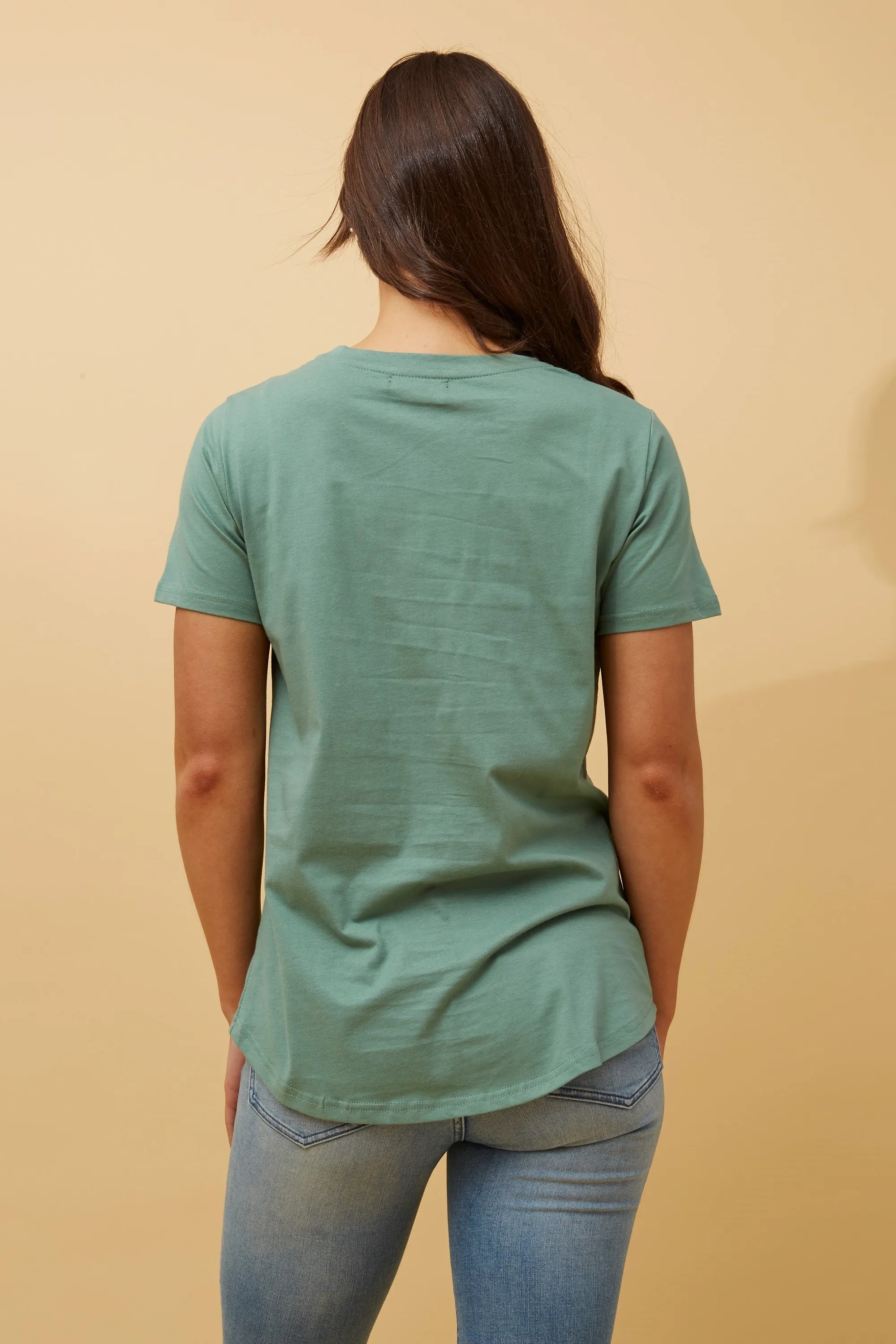 Caroline Morgan Star Sequin TShirt