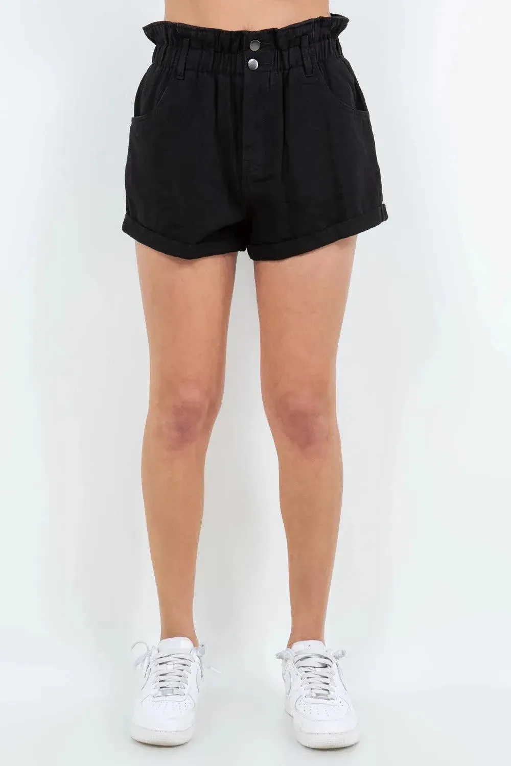 Chic High Waist Paper Bag Shorts for Effortless Summer Style
