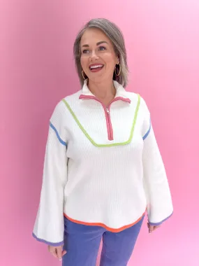Chic In Spring Sweater - White
