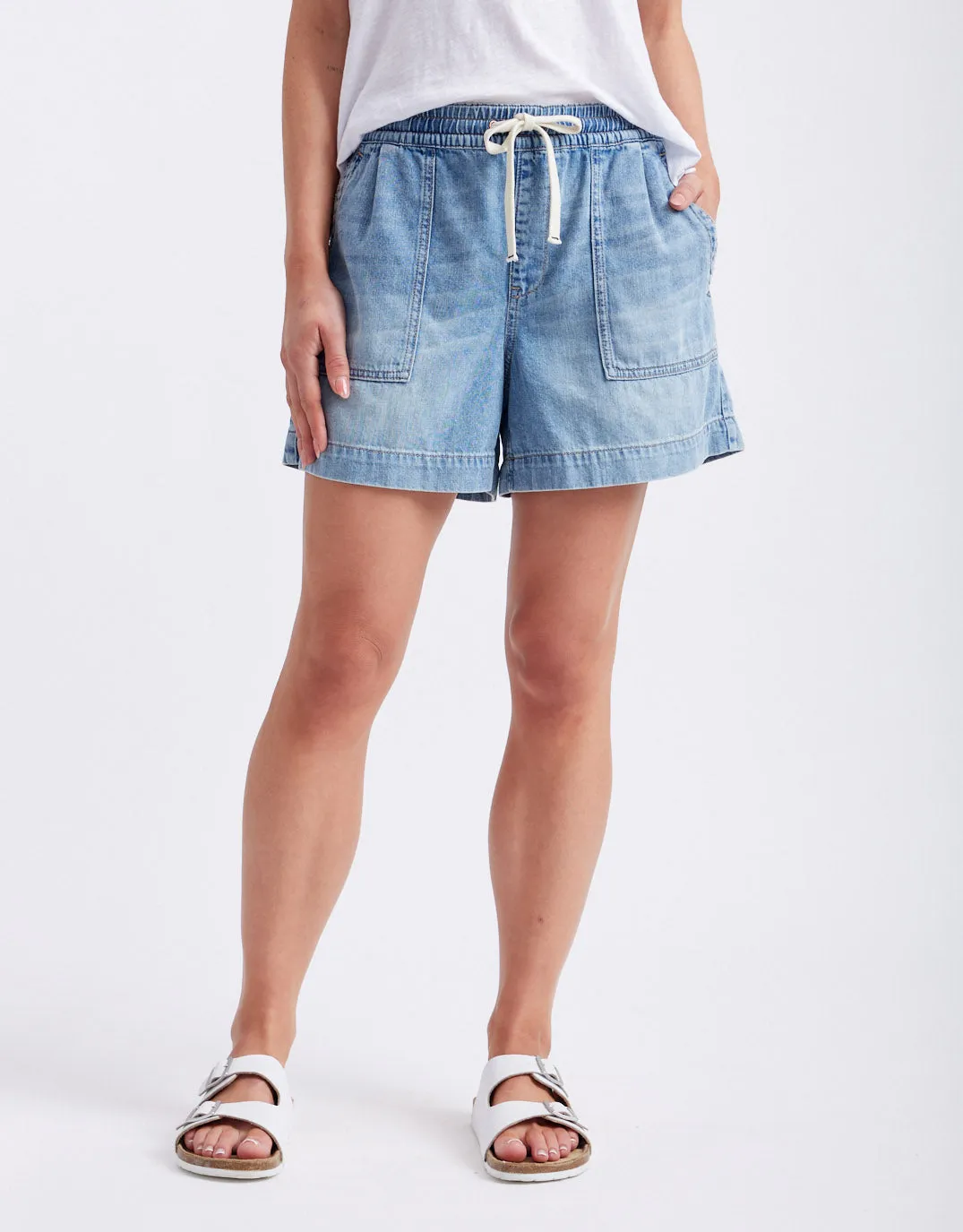 Coco Denim Short - Mid Wash