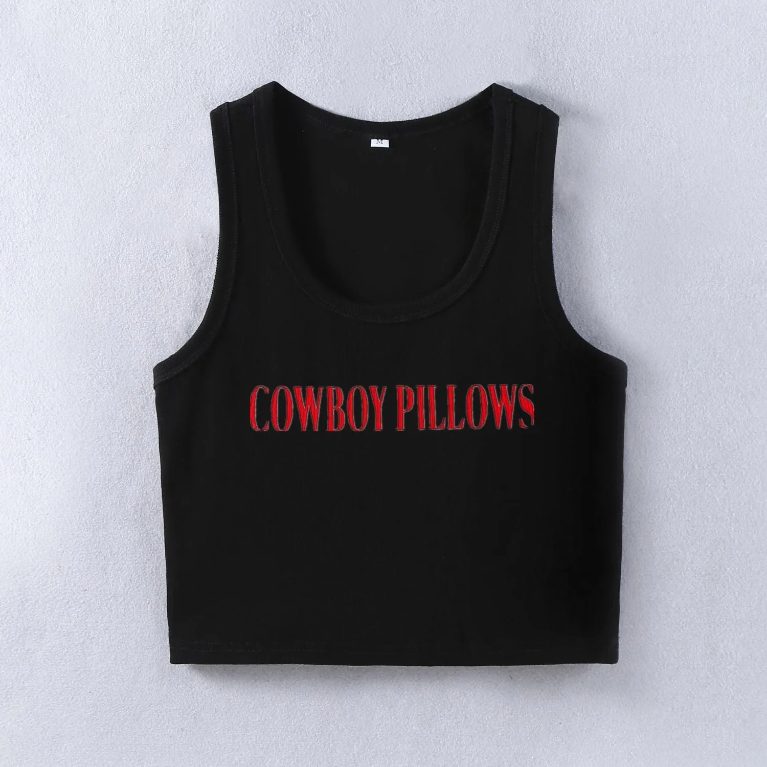 Cowboy Pillows Street Trendy Short Vest – Summer Graphic Tank Top