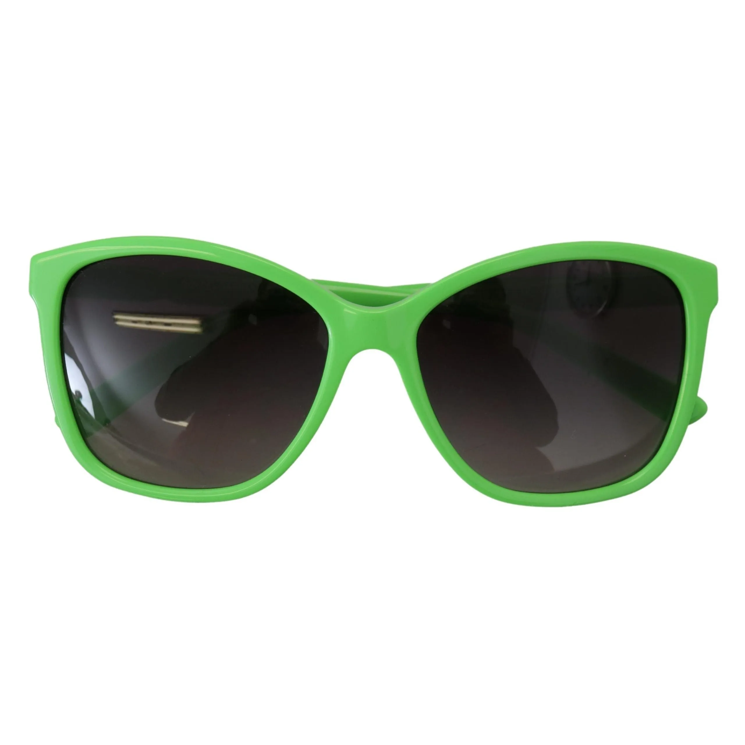 Dolce & Gabbana Chic Green Acetate Round Sunglasses