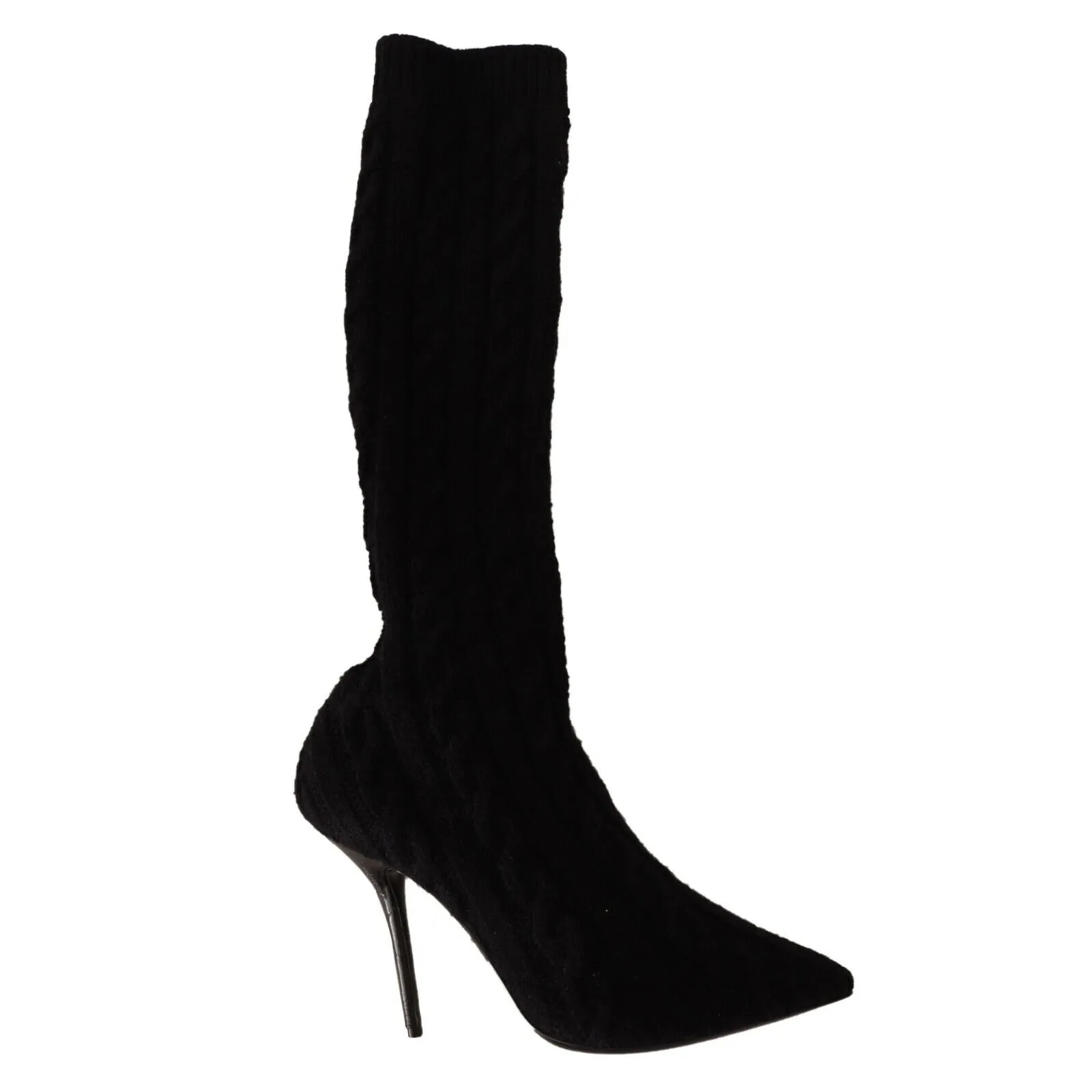Dolce & Gabbana Elegant Stretch Sock Boots in Black