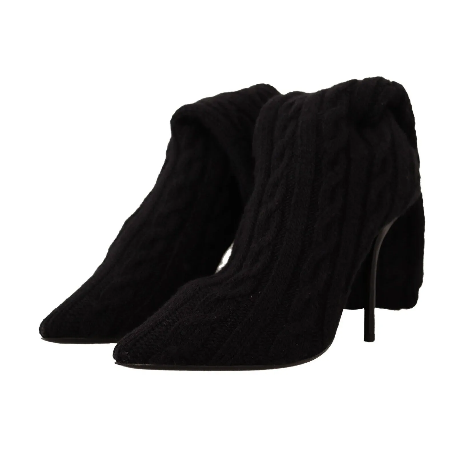 Dolce & Gabbana Elegant Stretch Sock Boots in Black