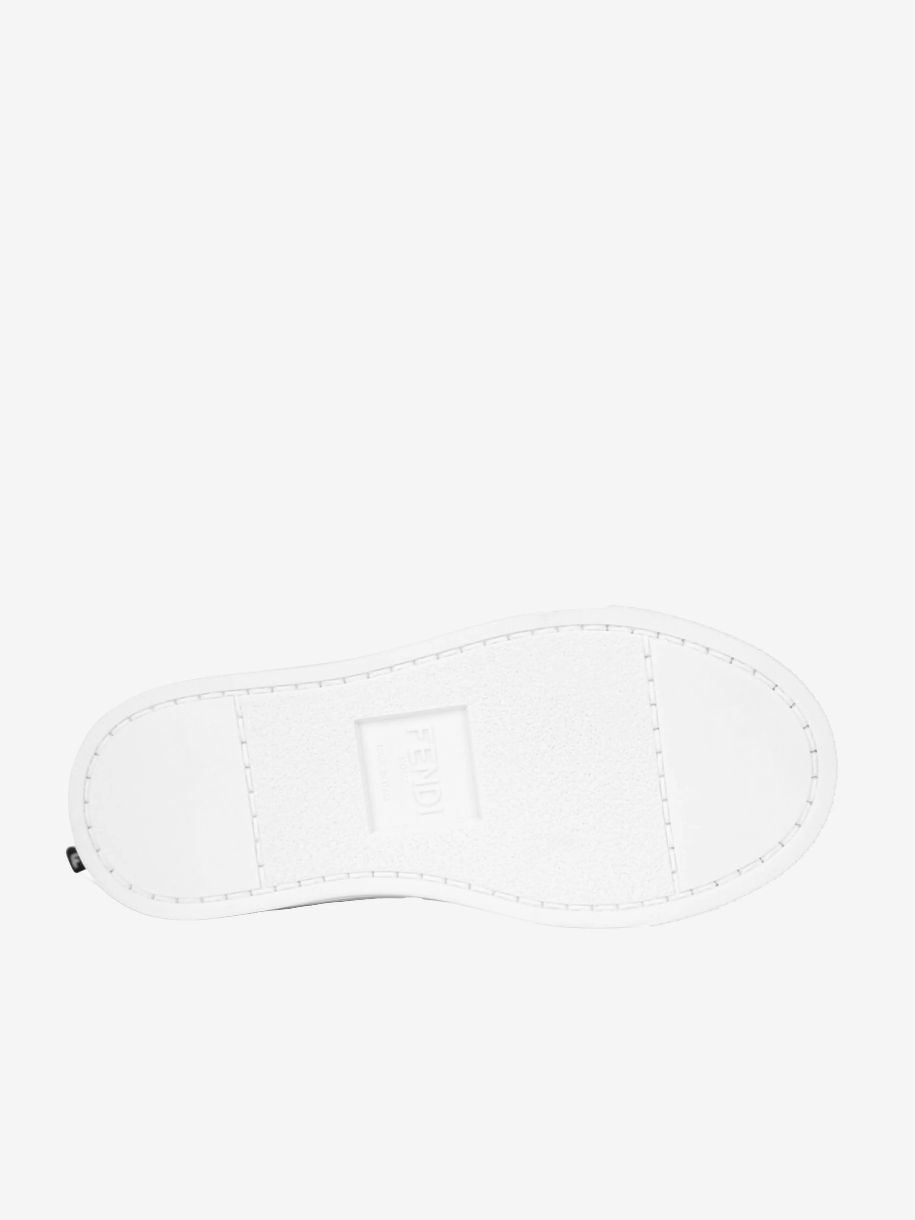 Fendi Kids Patent Brown FF Logo Boots