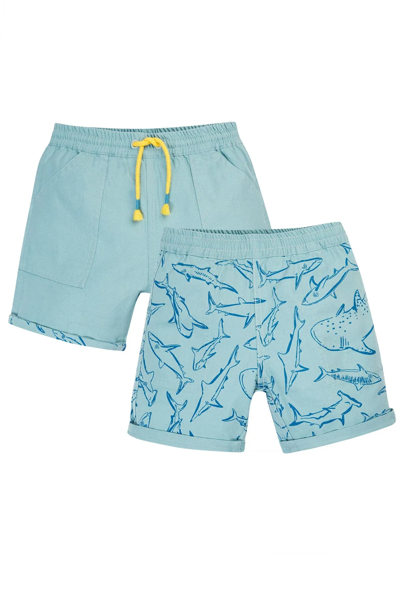 Frugi Reversible Stingray Jawsome Shorts Po4bk