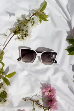 Full Lens Cat Eye Point Sunglasses