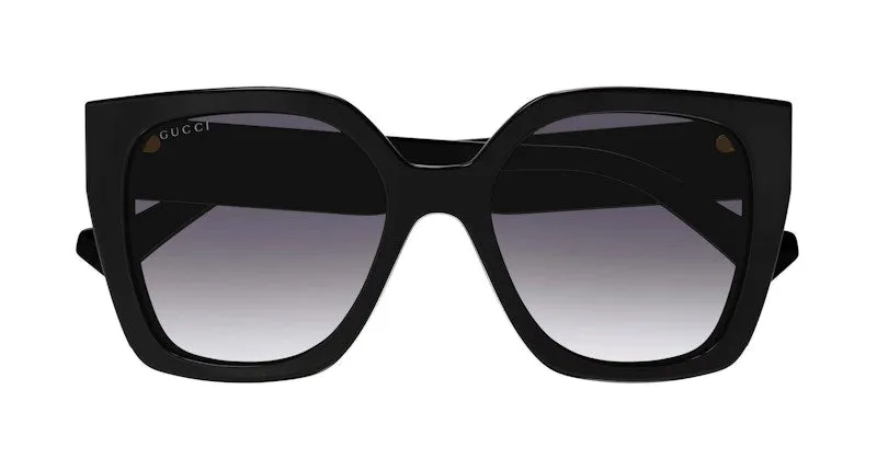 Gucci Full Rim Square Frame Sunglasses Grey Gradient/Black