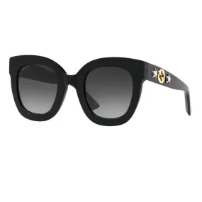 Gucci GG0208S 001 Women’s Sunglasses - Black Frame, Grey Gradient Lenses