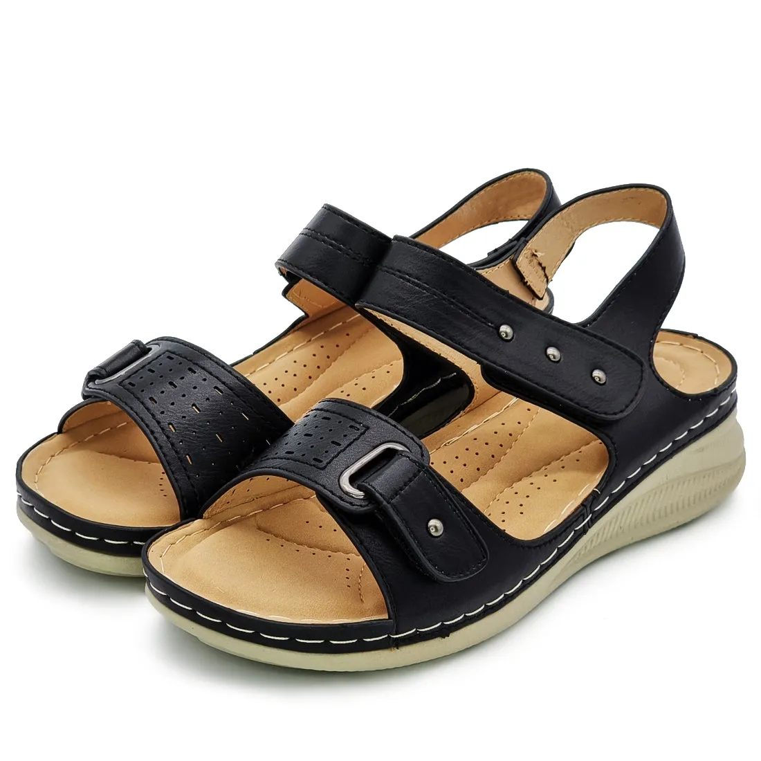 Hook Loop Velcro Sandals