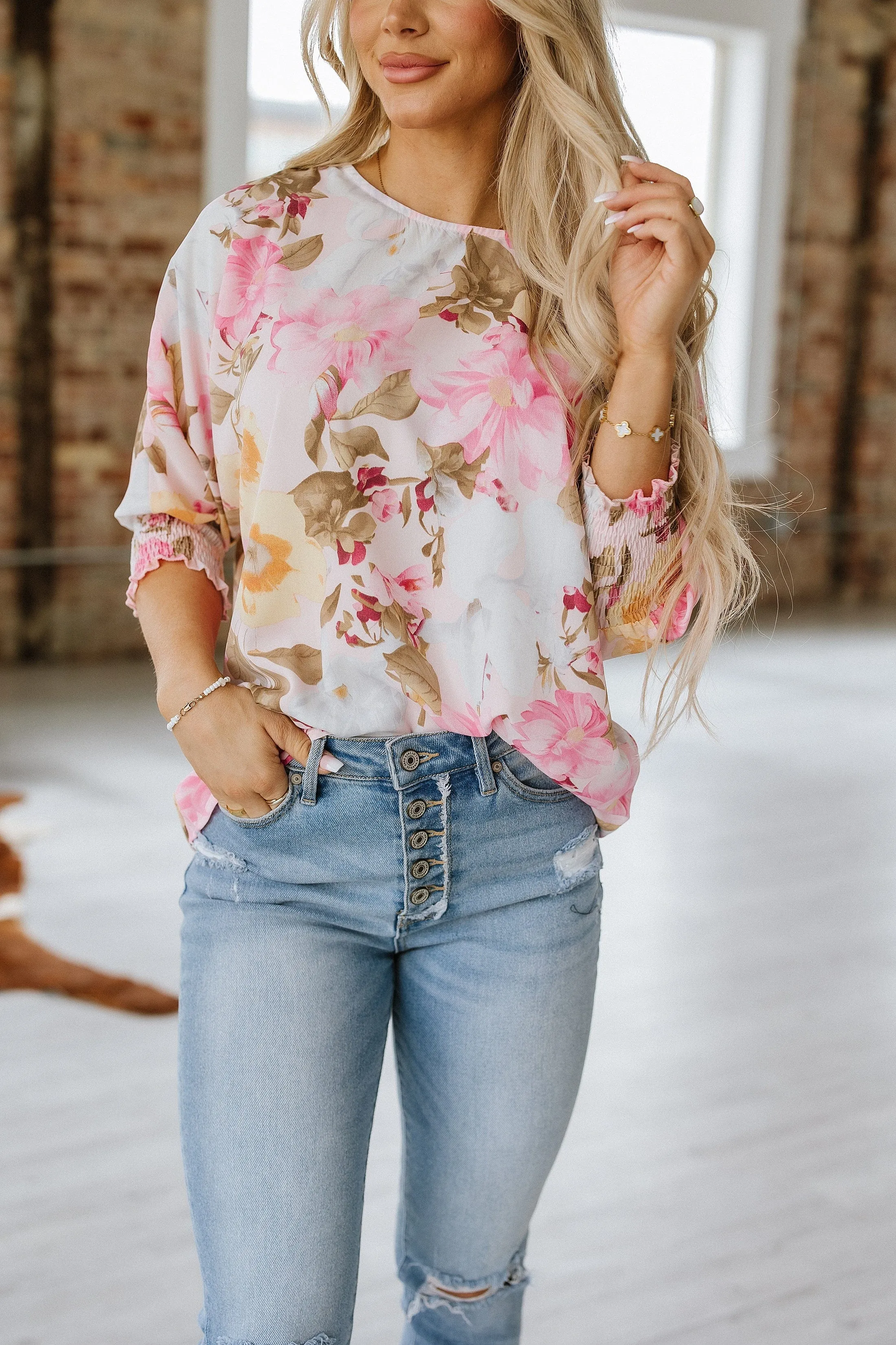 Katy Loose Fit Floral Blouse
