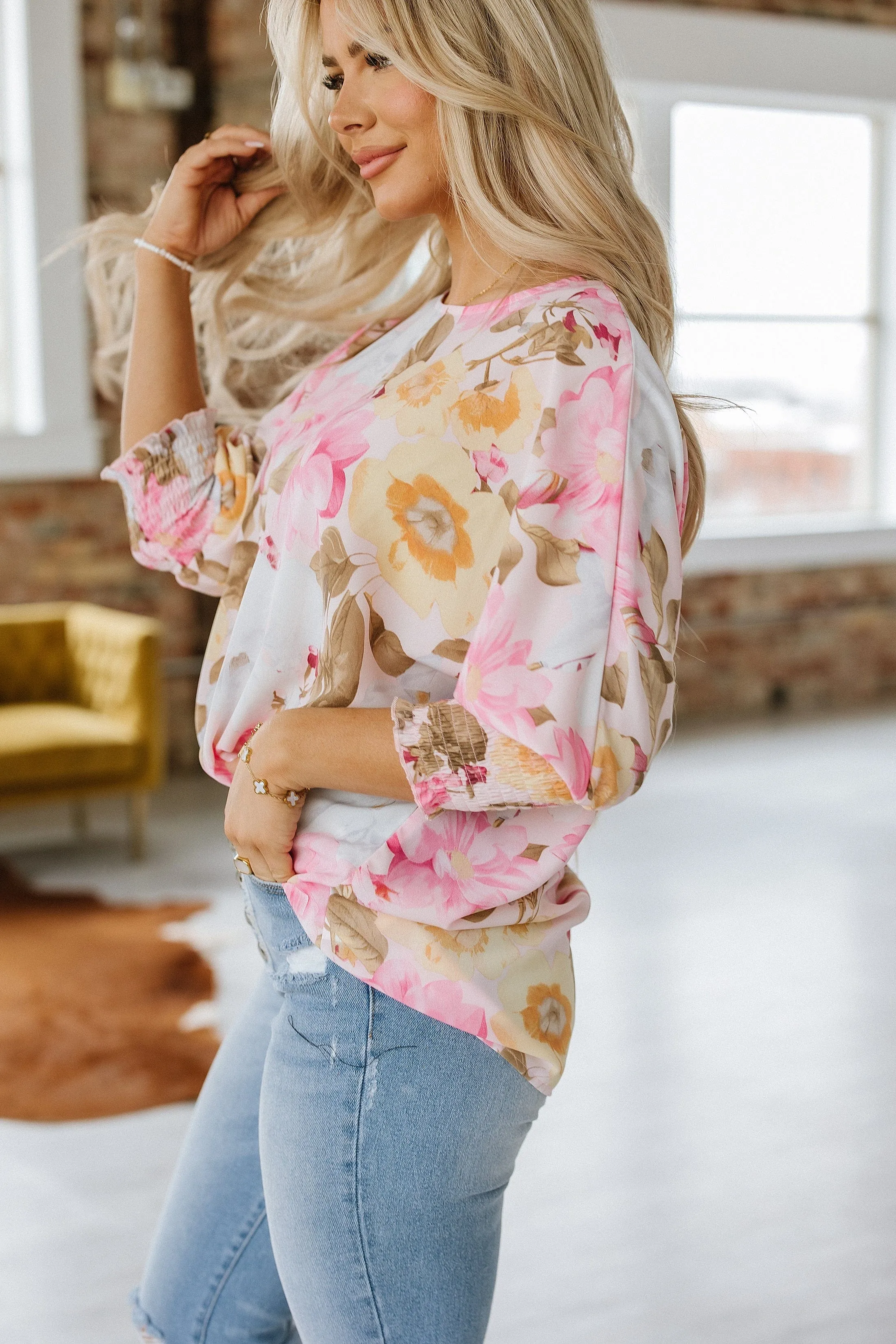 Katy Loose Fit Floral Blouse