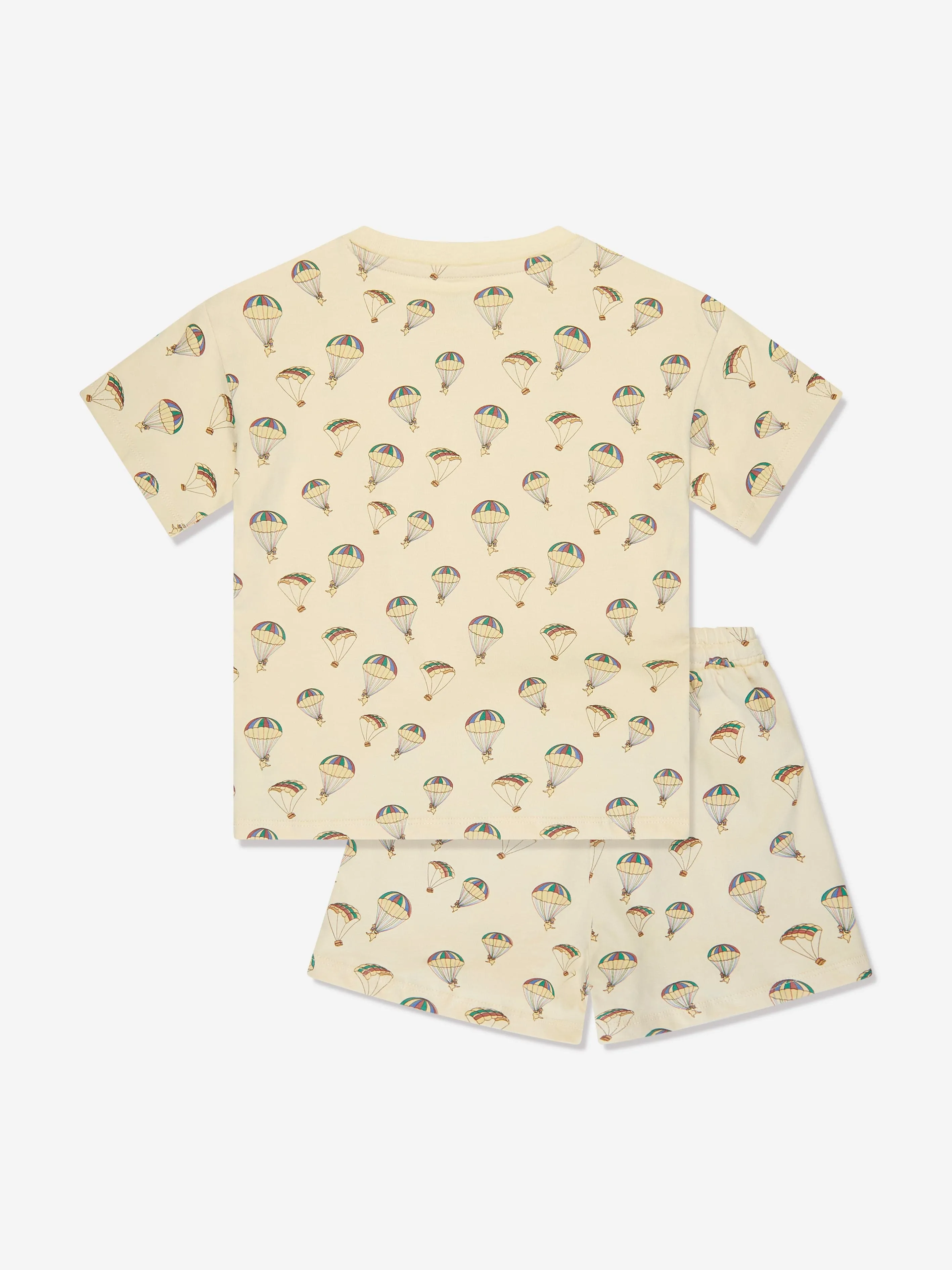 Konges Slojd Kids Organic Cotton T-Shirt And Shorts Set in Cream