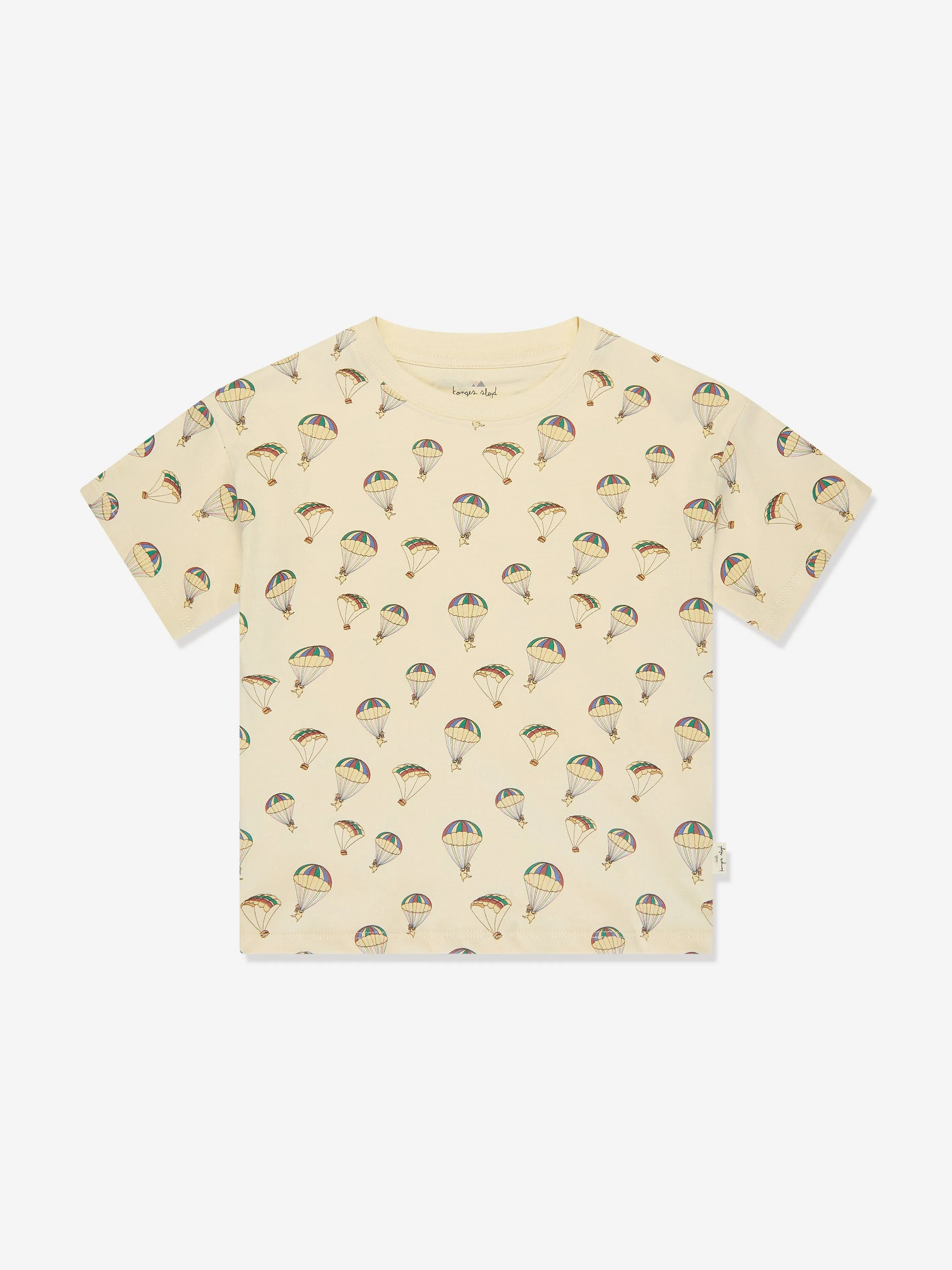 Konges Slojd Kids Organic Cotton T-Shirt And Shorts Set in Cream