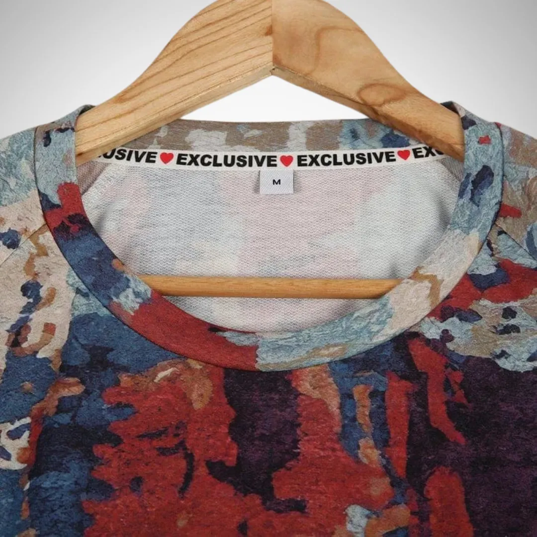 Melanie Abstract Print Sweater