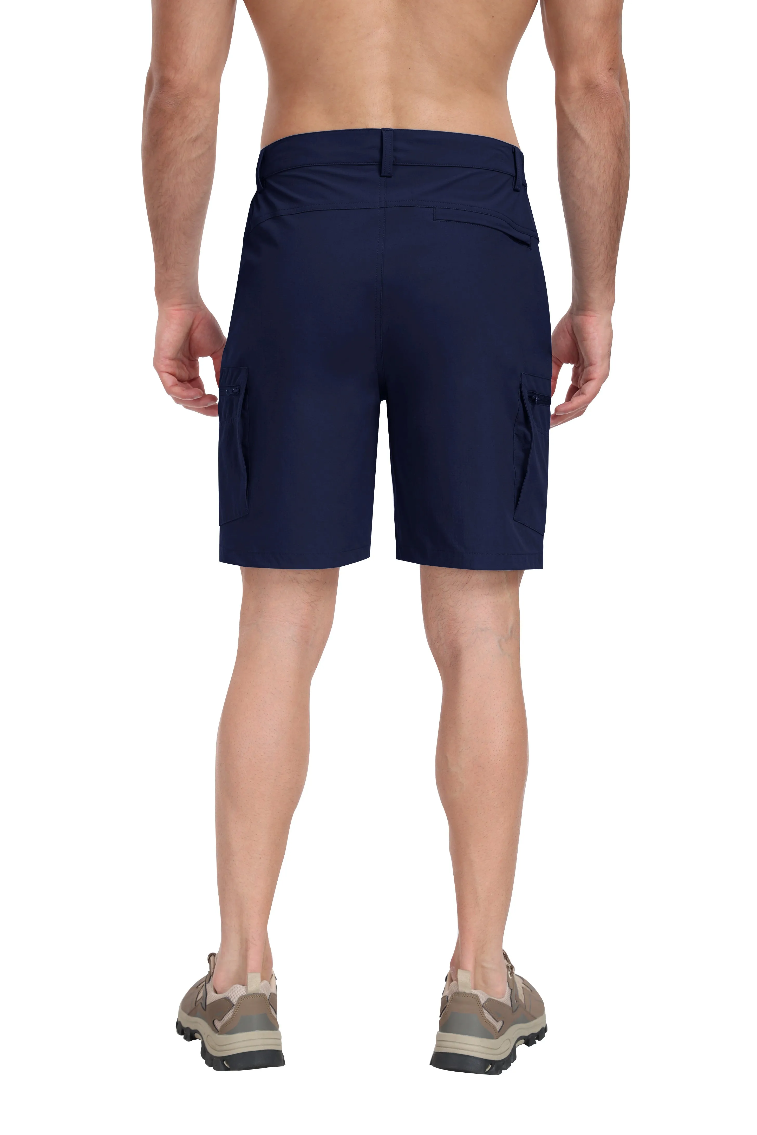 Men's summer outdoor casual solid color hiking shorts