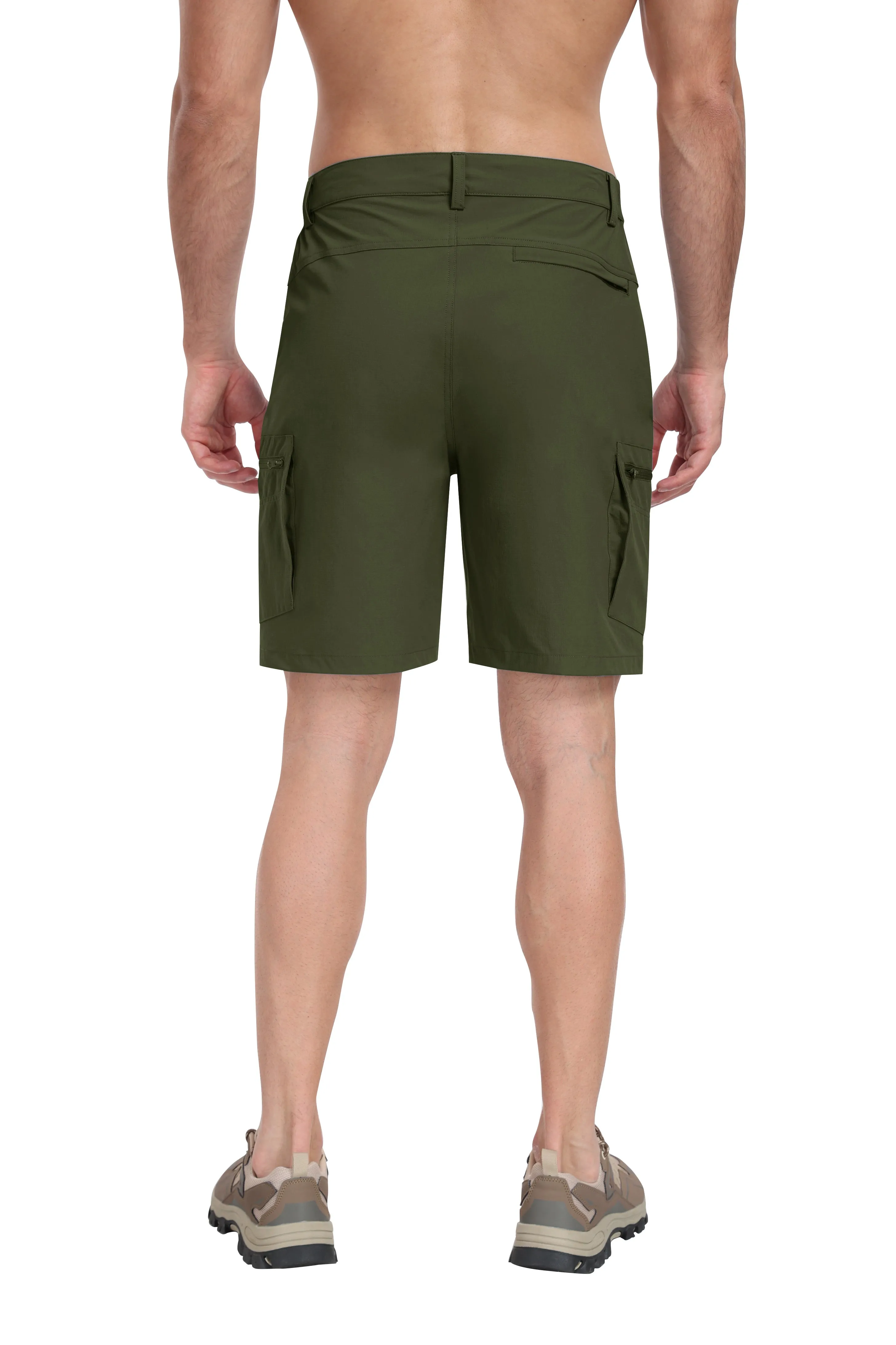Men's summer outdoor casual solid color hiking shorts