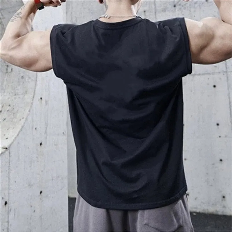 New Gyms Tank Top Summer Brand Sleeveless Shirt Sports Fitness Tank Top Men printing bodybuilding undershirt Running vest