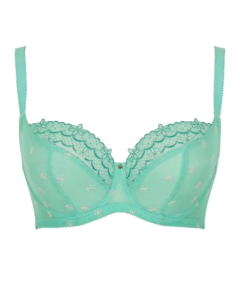 Panache Blossom Balconnet Bra - Jade