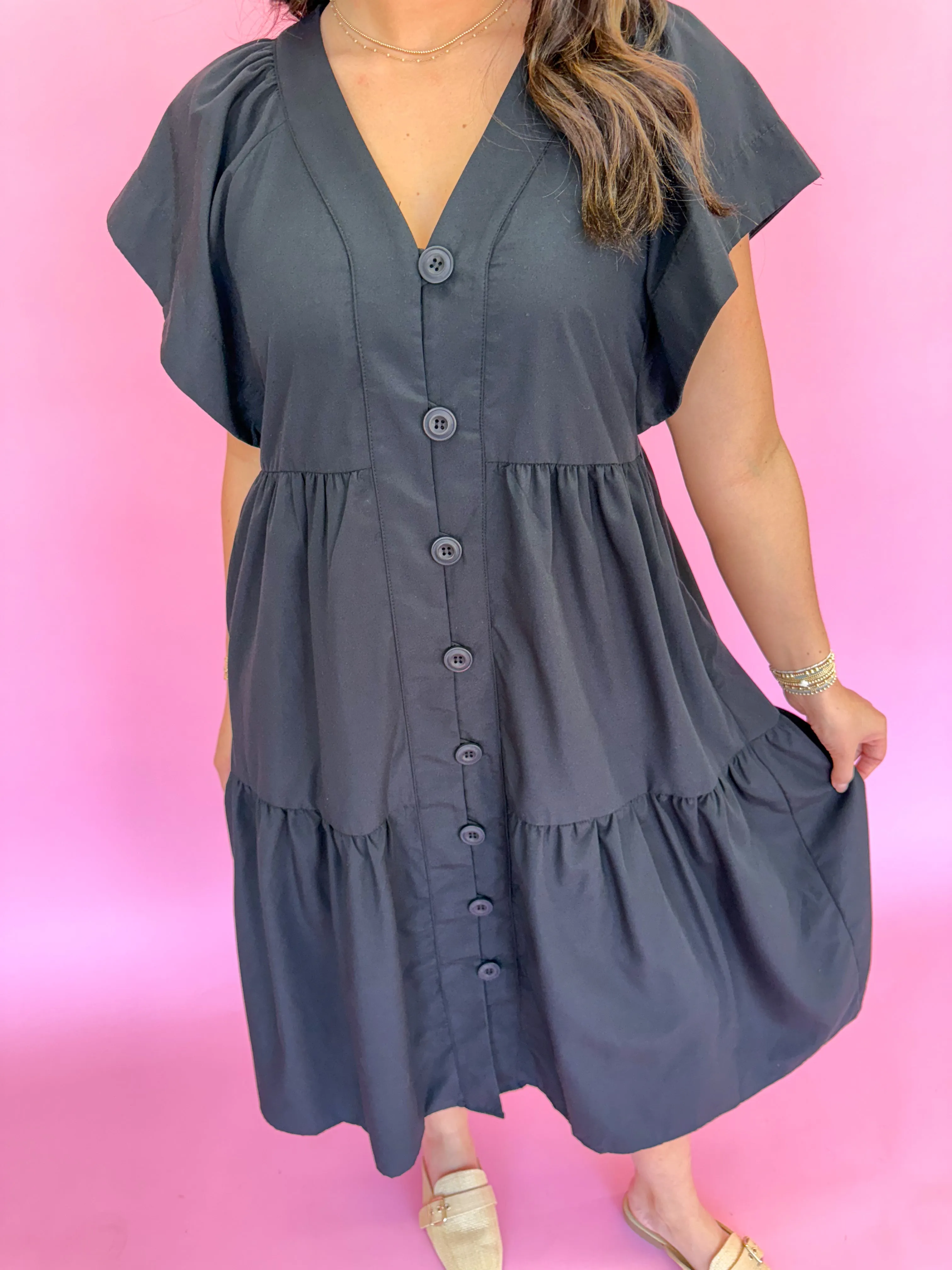 Playful Pursuits Dress - Black