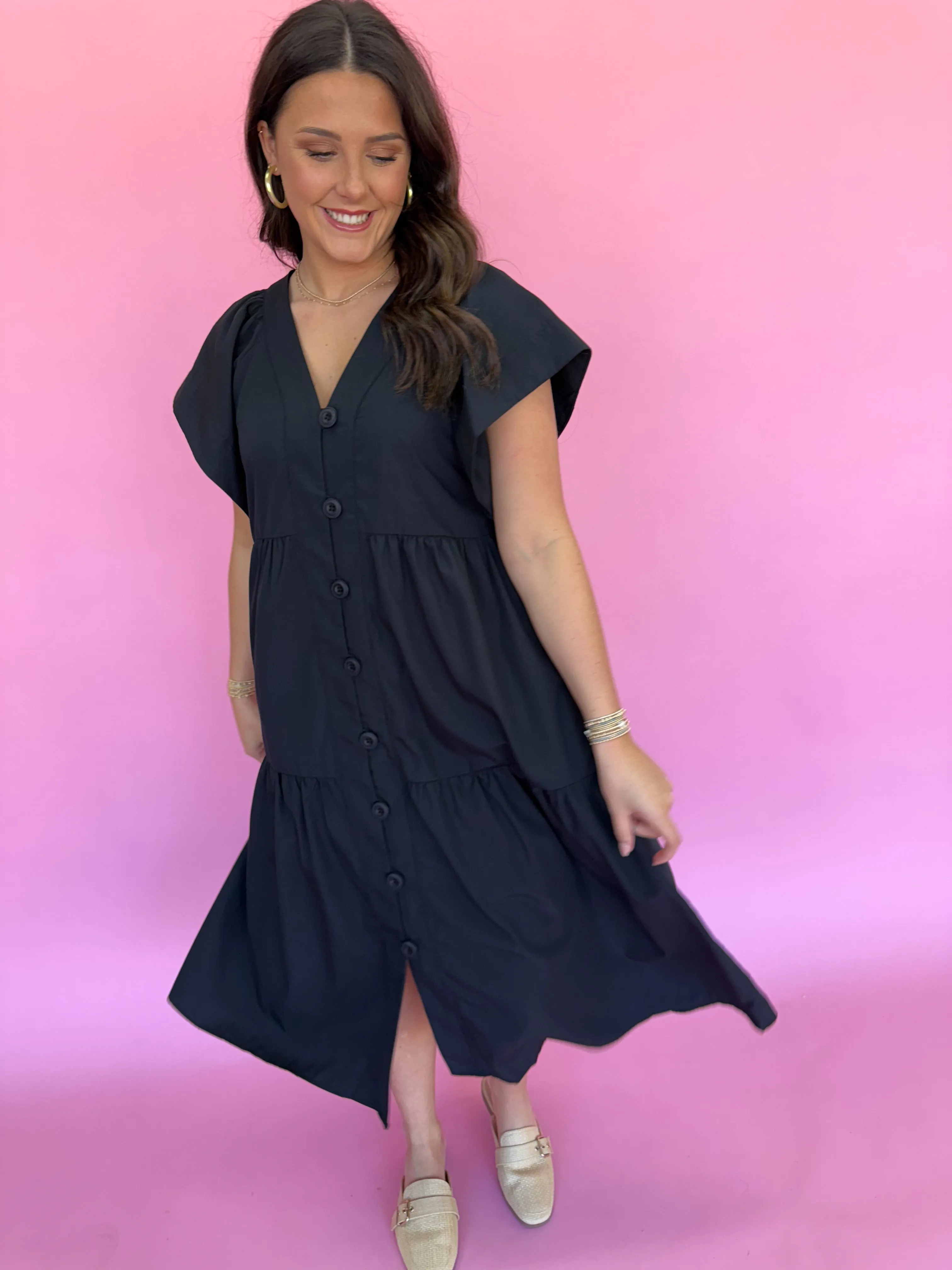 Playful Pursuits Dress - Black