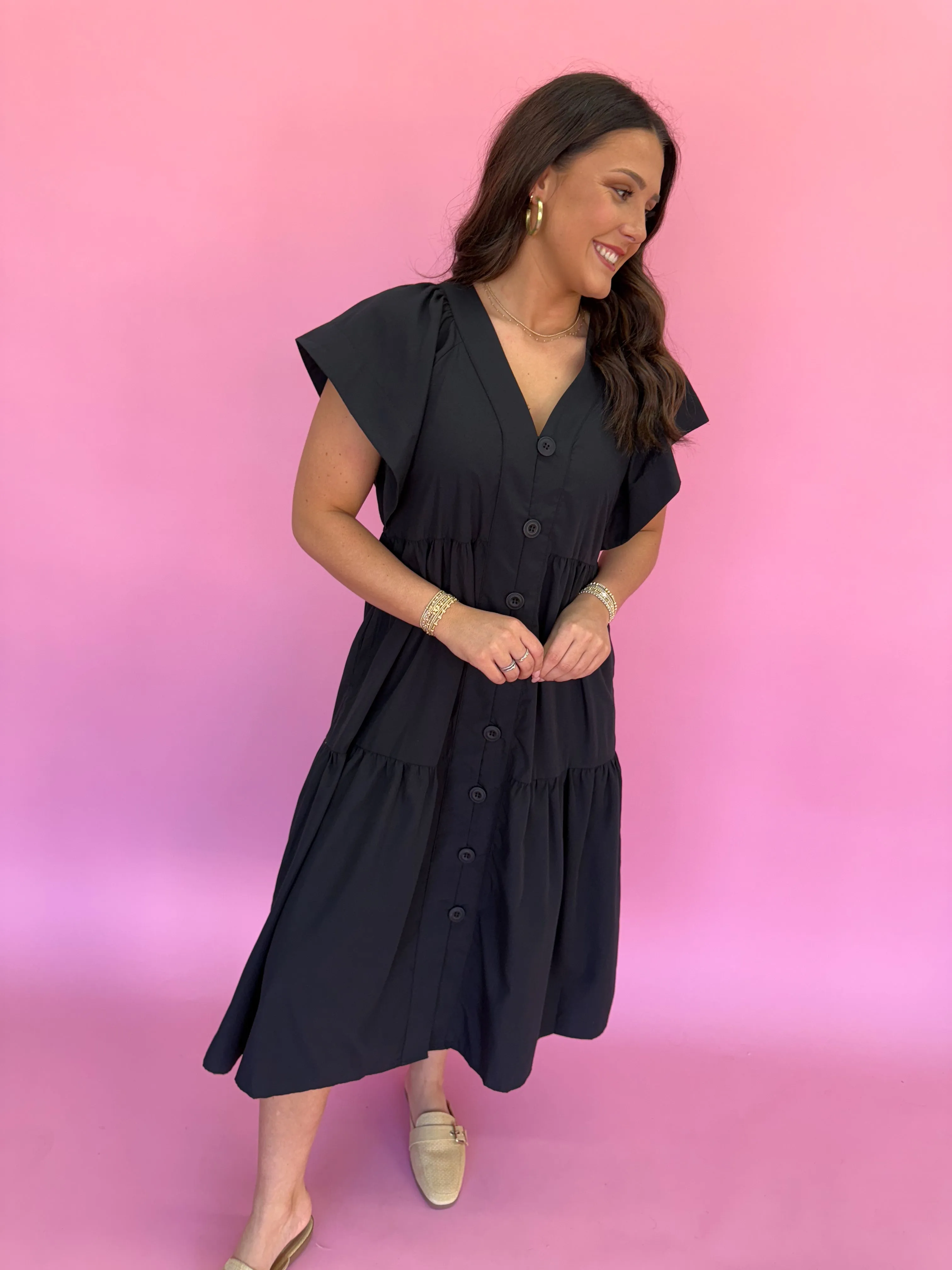 Playful Pursuits Dress - Black