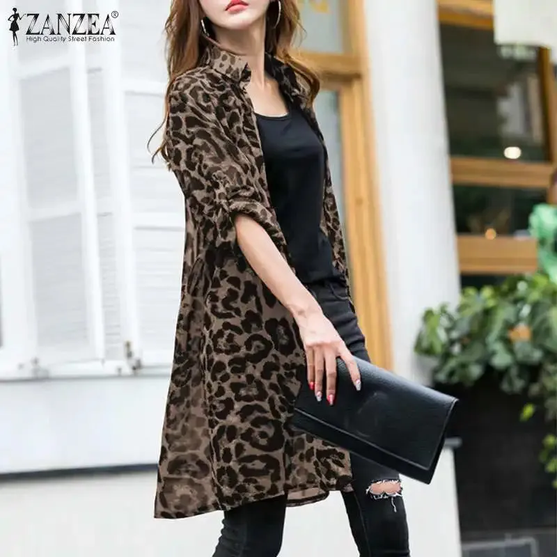 Plus Size Women’s Sheer Georgette Kimono Style Shirt