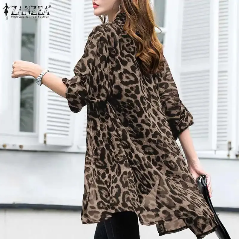 Plus Size Women’s Sheer Georgette Kimono Style Shirt
