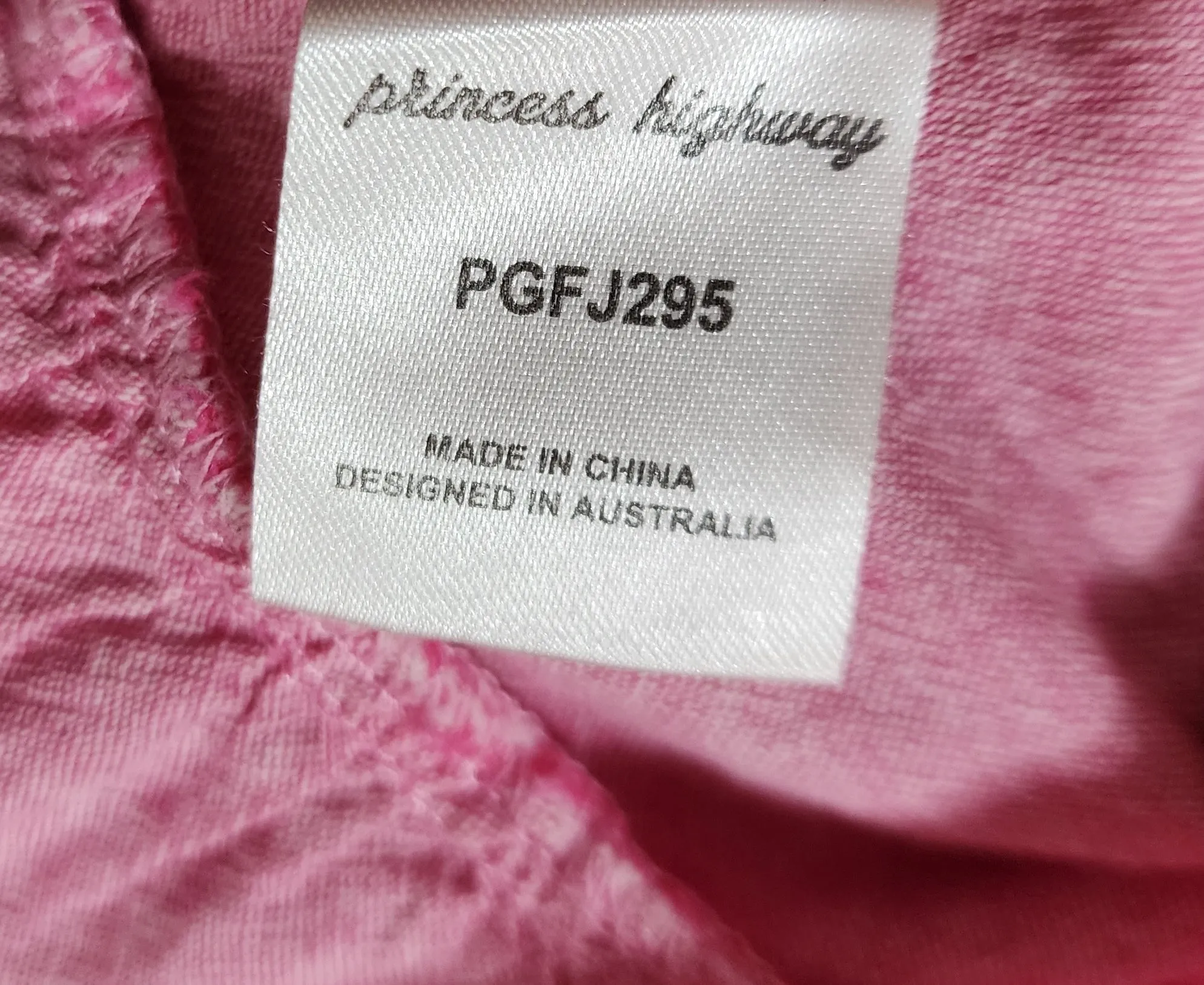 Princess Highway pink top size 12