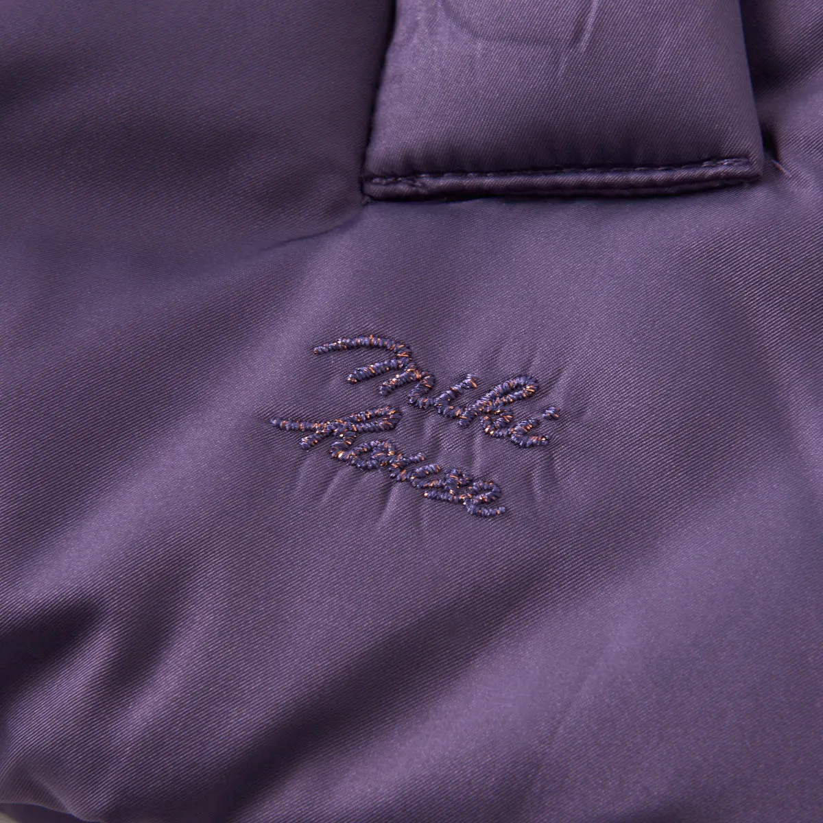 Puffer Vest with Frills and Ribbon-Shaped Pockets