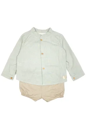 "Watson" Sage Green Shirt & Shorts