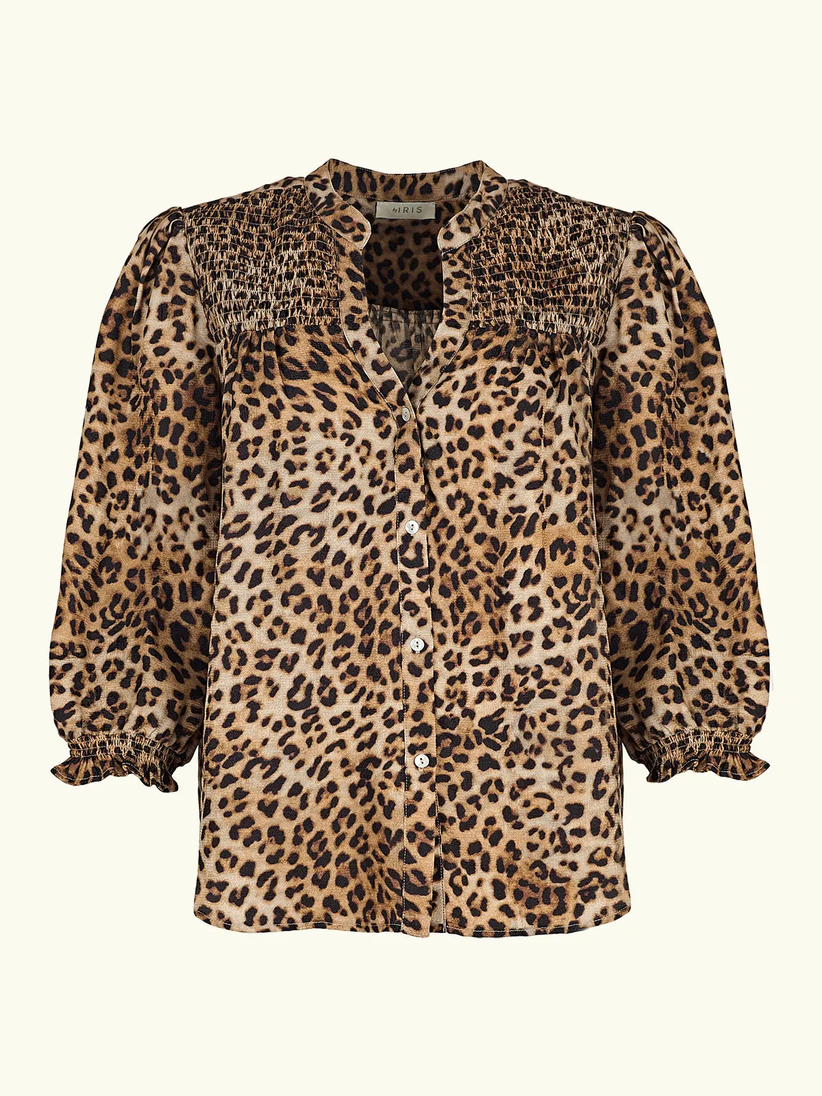 Rhys Silk Blend Blouse - Leopard