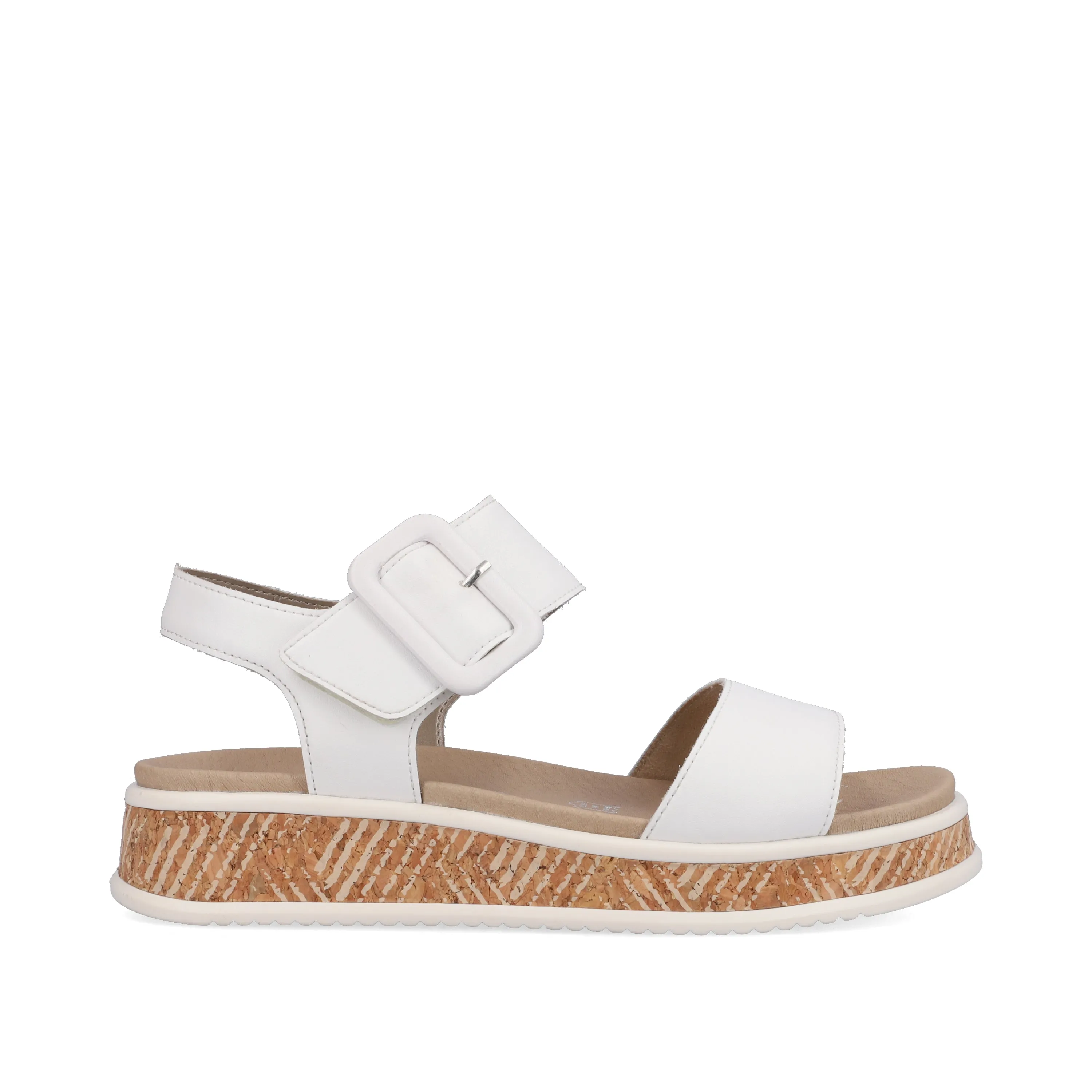 Rieker R-Evolution W0800-80 White Womens Casual Comfort Slingback Sandal
