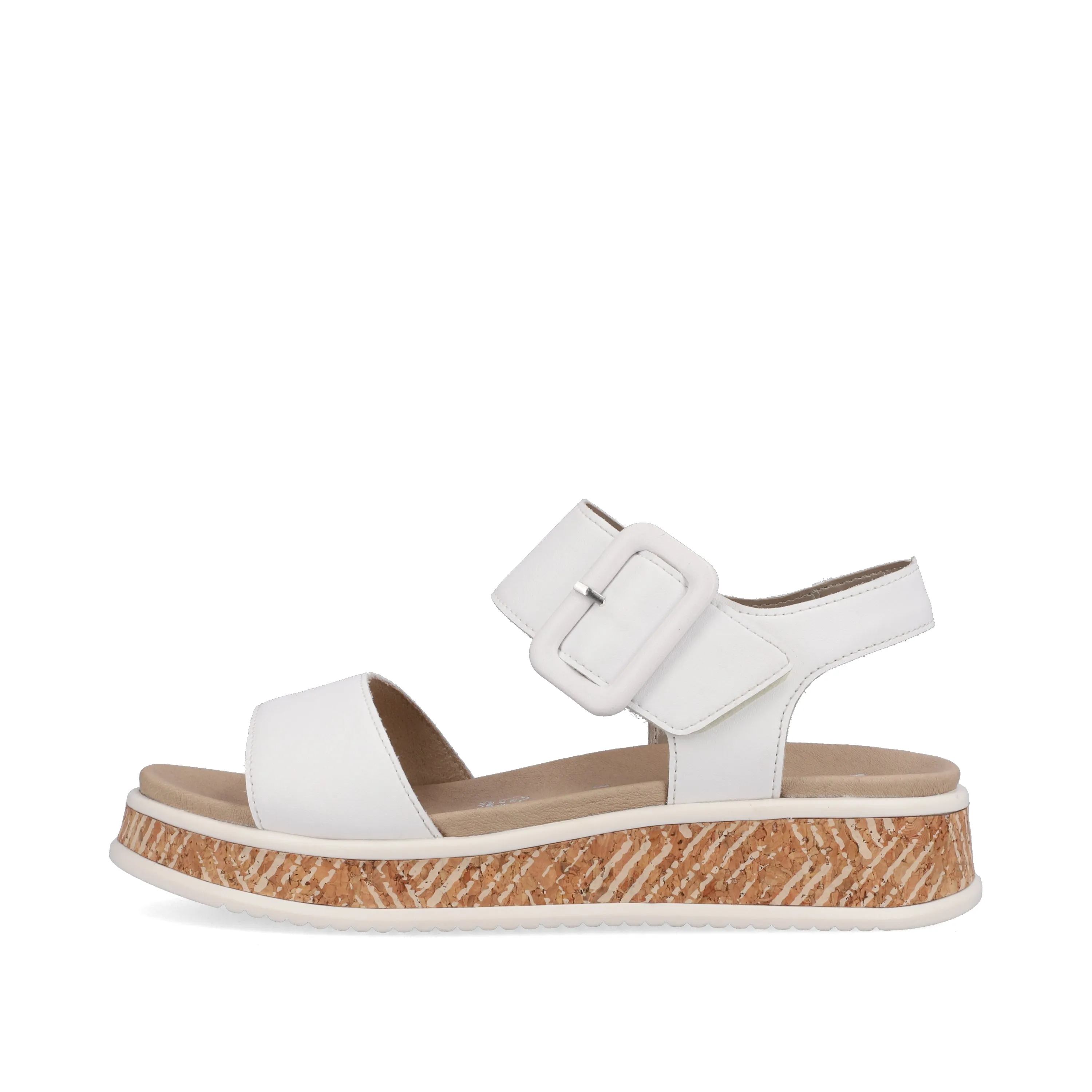 Rieker R-Evolution W0800-80 White Womens Casual Comfort Slingback Sandal