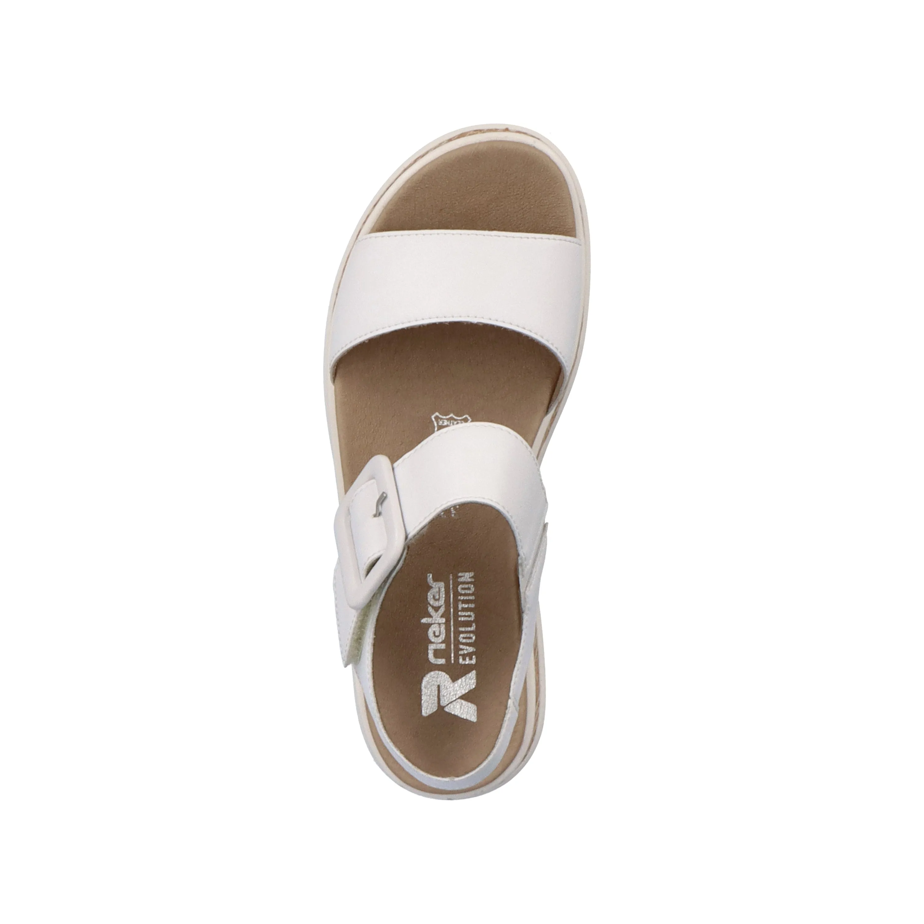 Rieker R-Evolution W0800-80 White Womens Casual Comfort Slingback Sandal