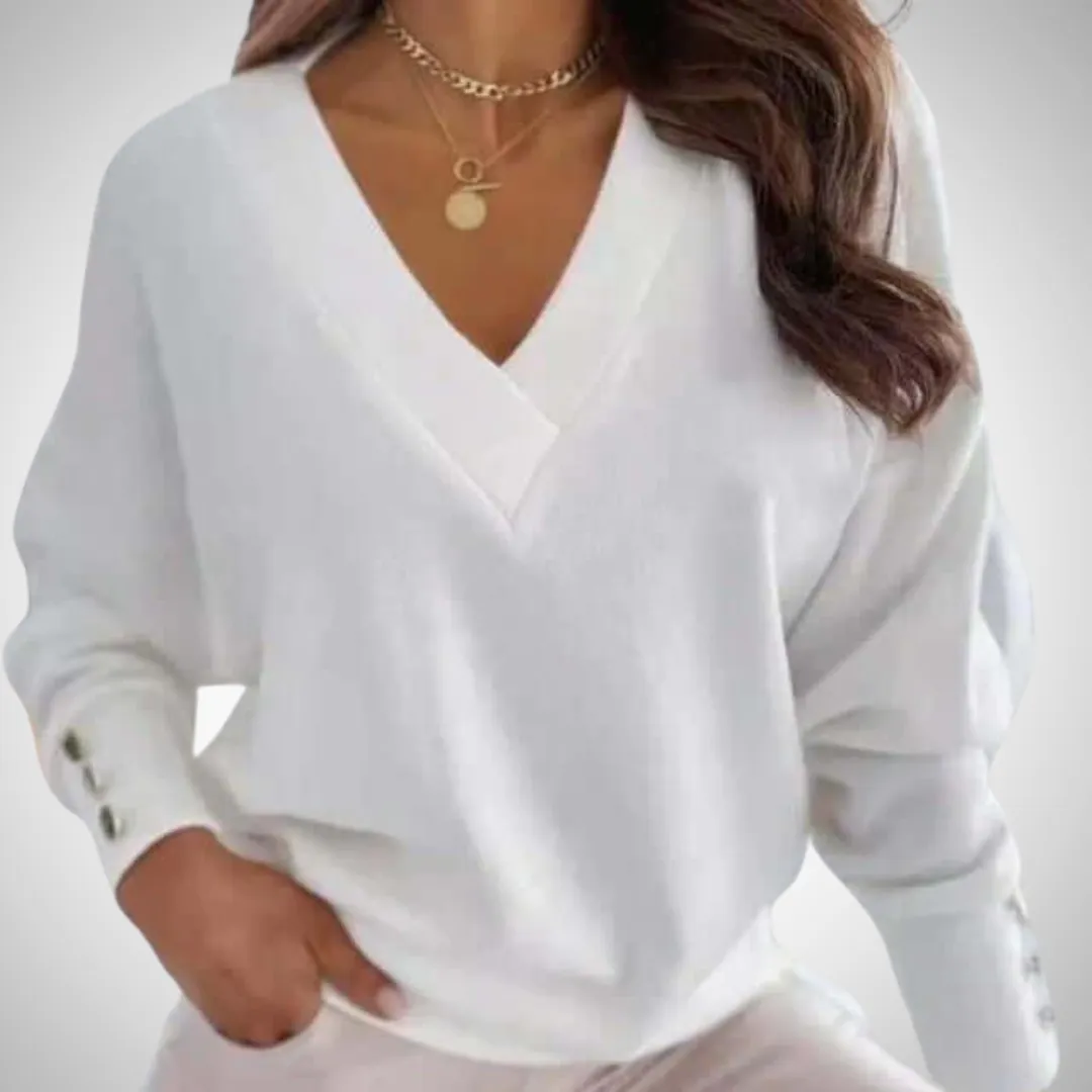 Sheena V-Neck Knitted Sweater
