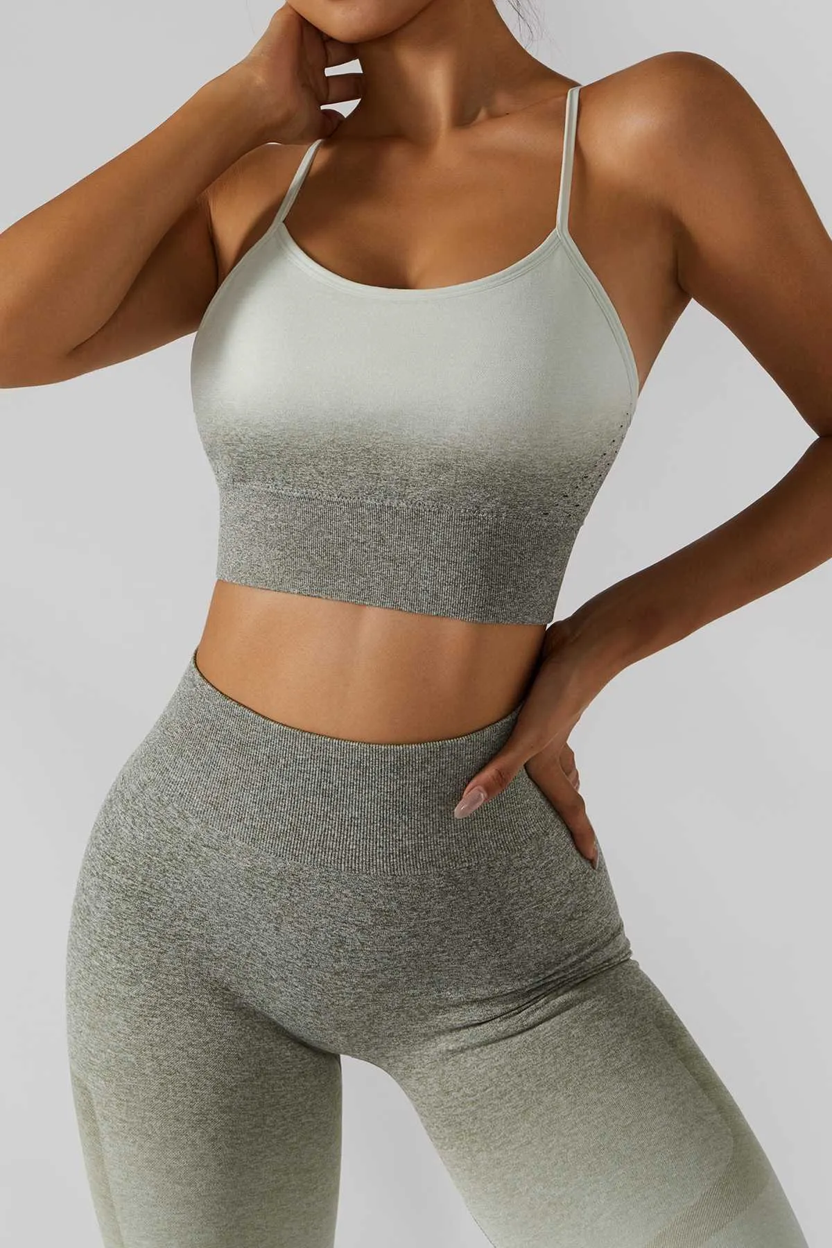 Spaghetti Straps Racerback Cami Sports Bra