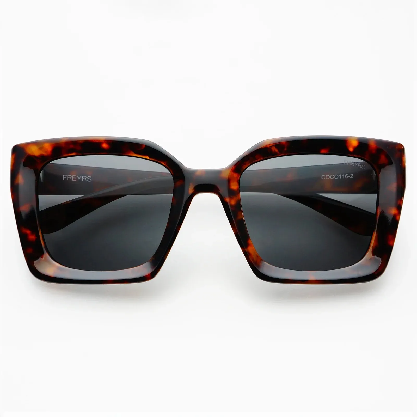 Square Statement Tortoise Sunglasses