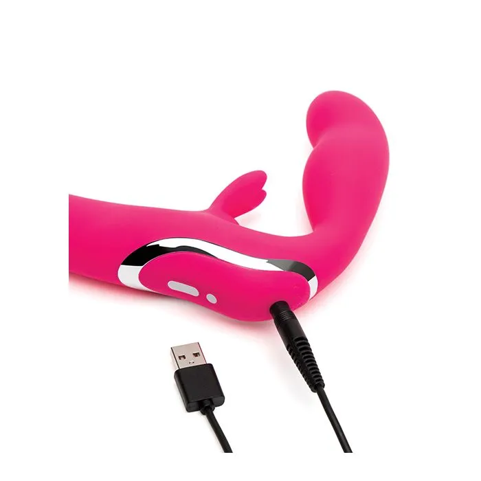 Strapless Strap-On Rabbit Vibe - Pink