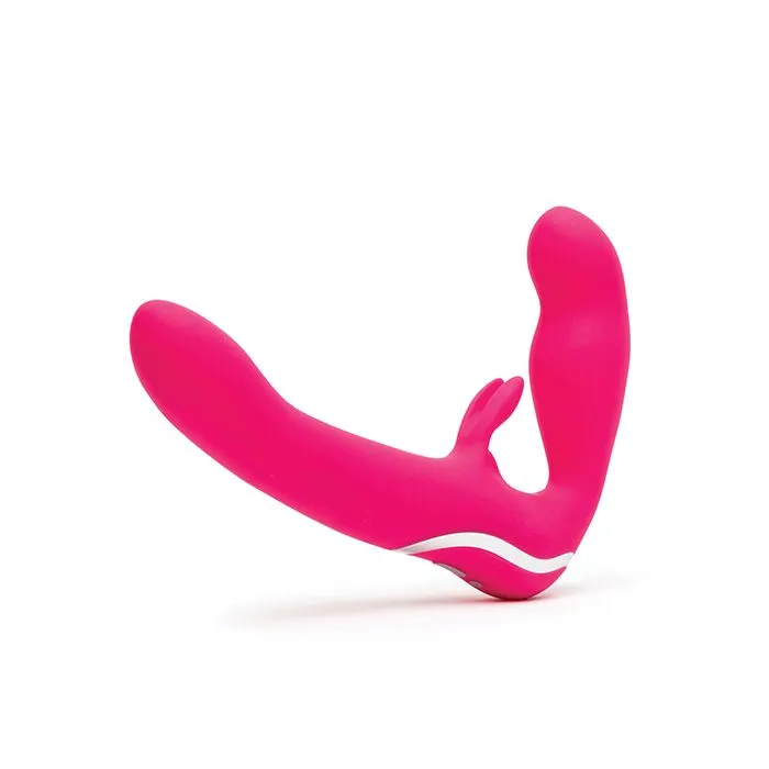Strapless Strap-On Rabbit Vibe - Pink