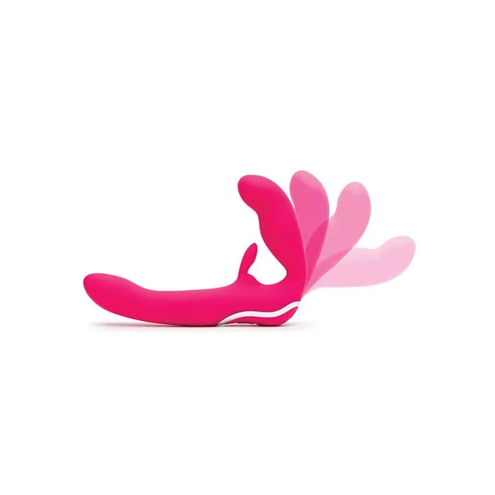 Strapless Strap-On Rabbit Vibe - Pink